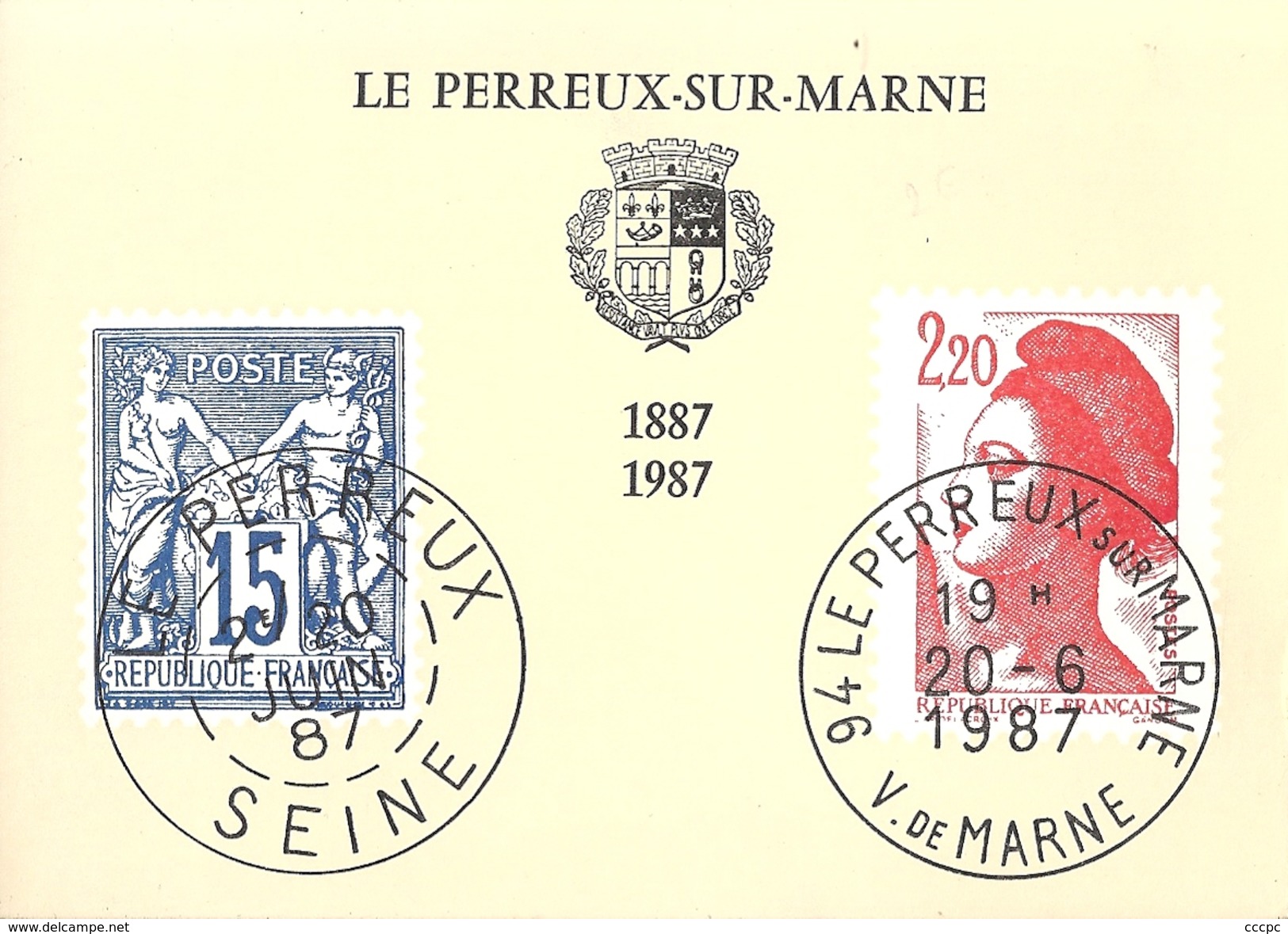 CPSM Le Perreux-sur-Marne Club Philatélique