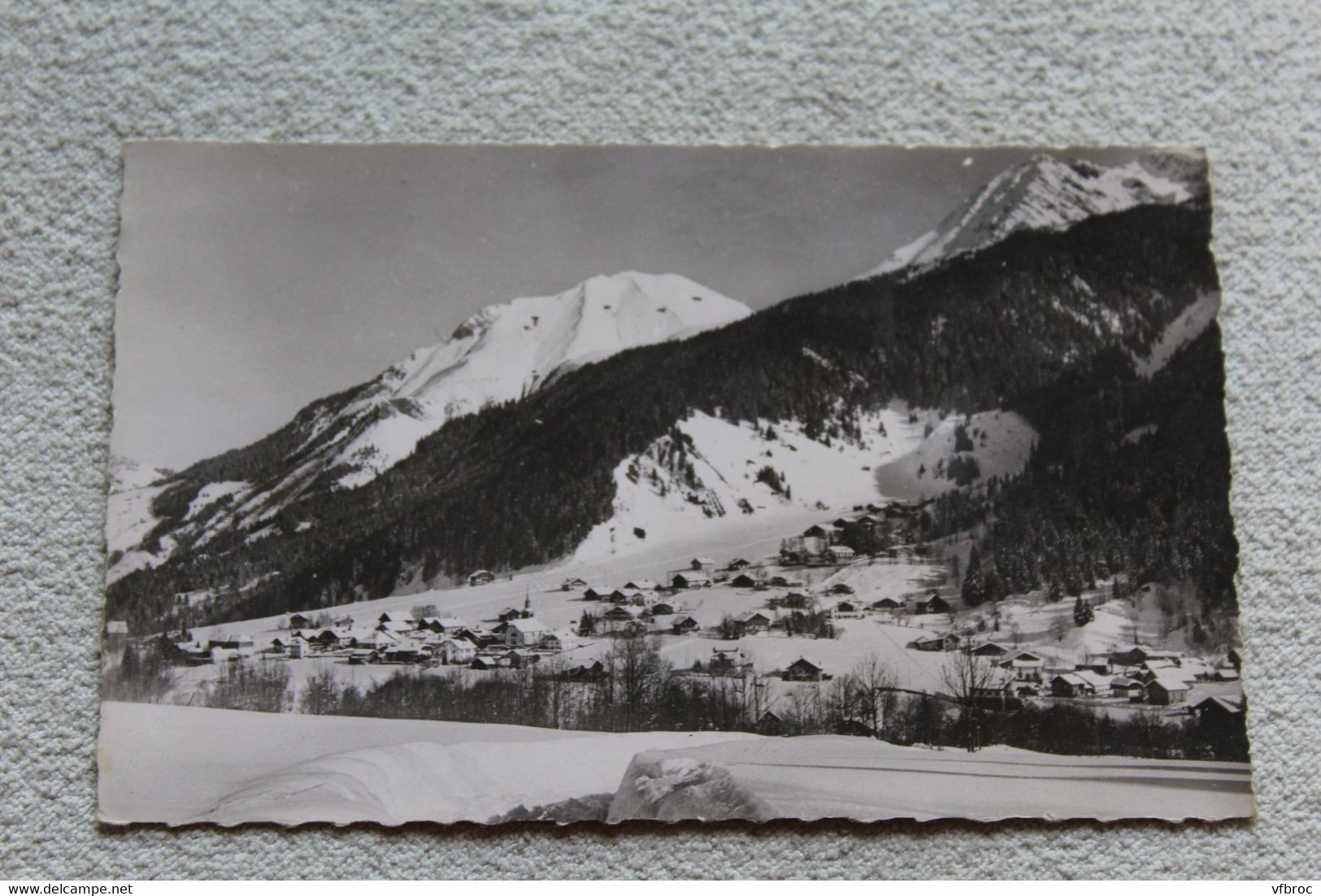 Cpsm, les Contamines Montjoie, vue générale depuis les Battieux, haute Savoie 74