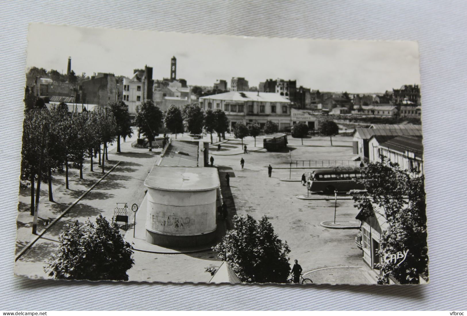 Cpsm, Lorient, la gare routière, Morbihan 56