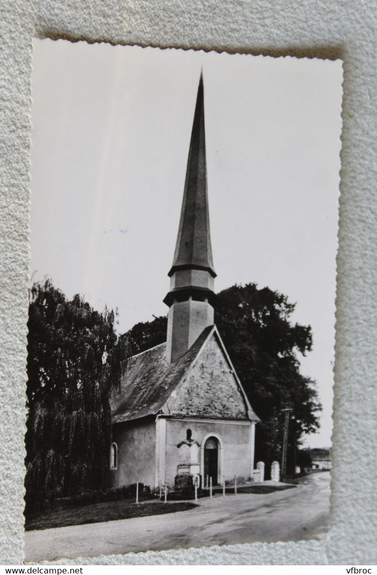 Cpsm, Menesqueville, l'église, Eure 27