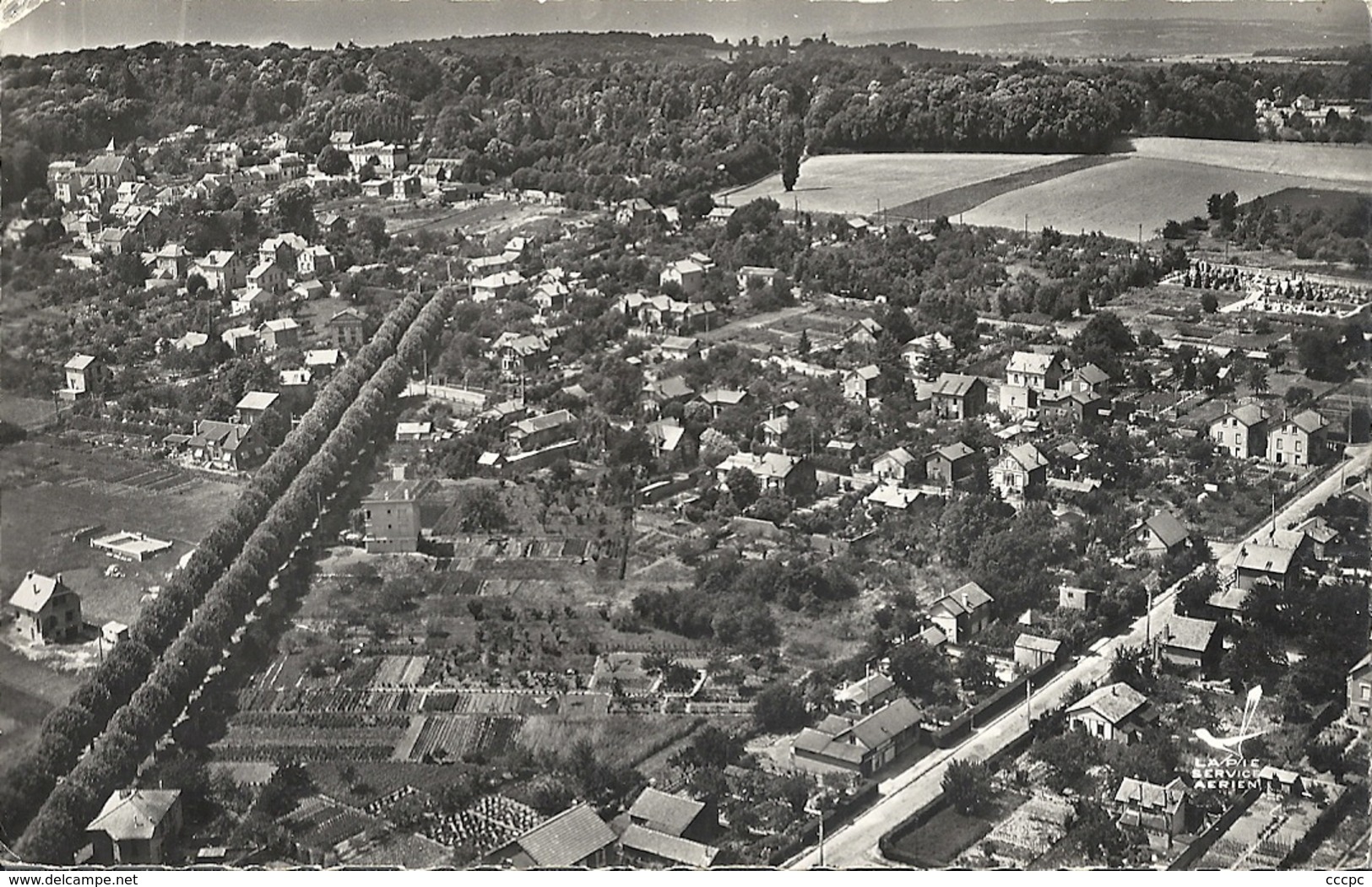 CPSM Montsoult vue aérienne