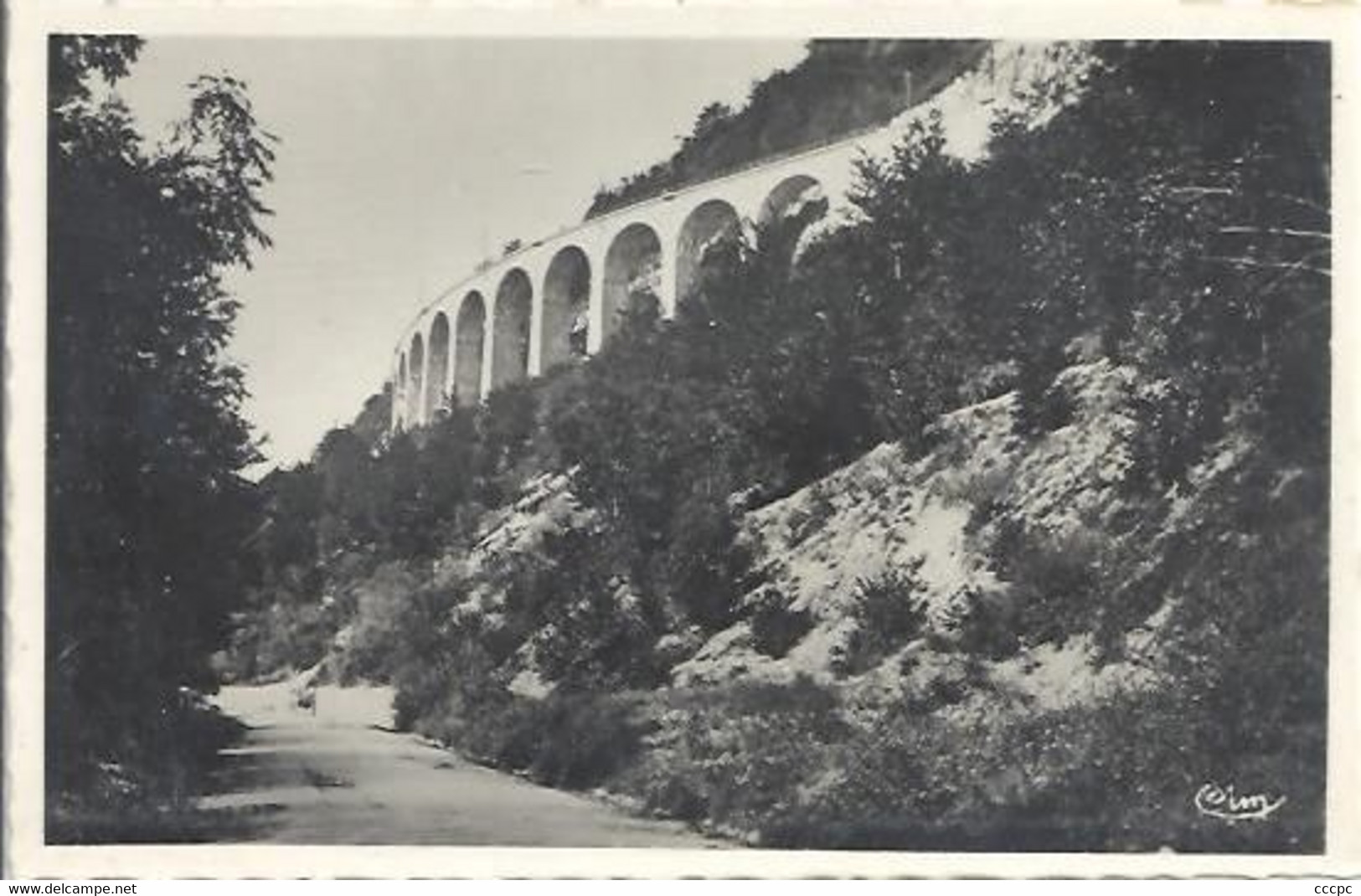 CPSM Morez Route de Morez à St-Laurent Viaduc des Crottes