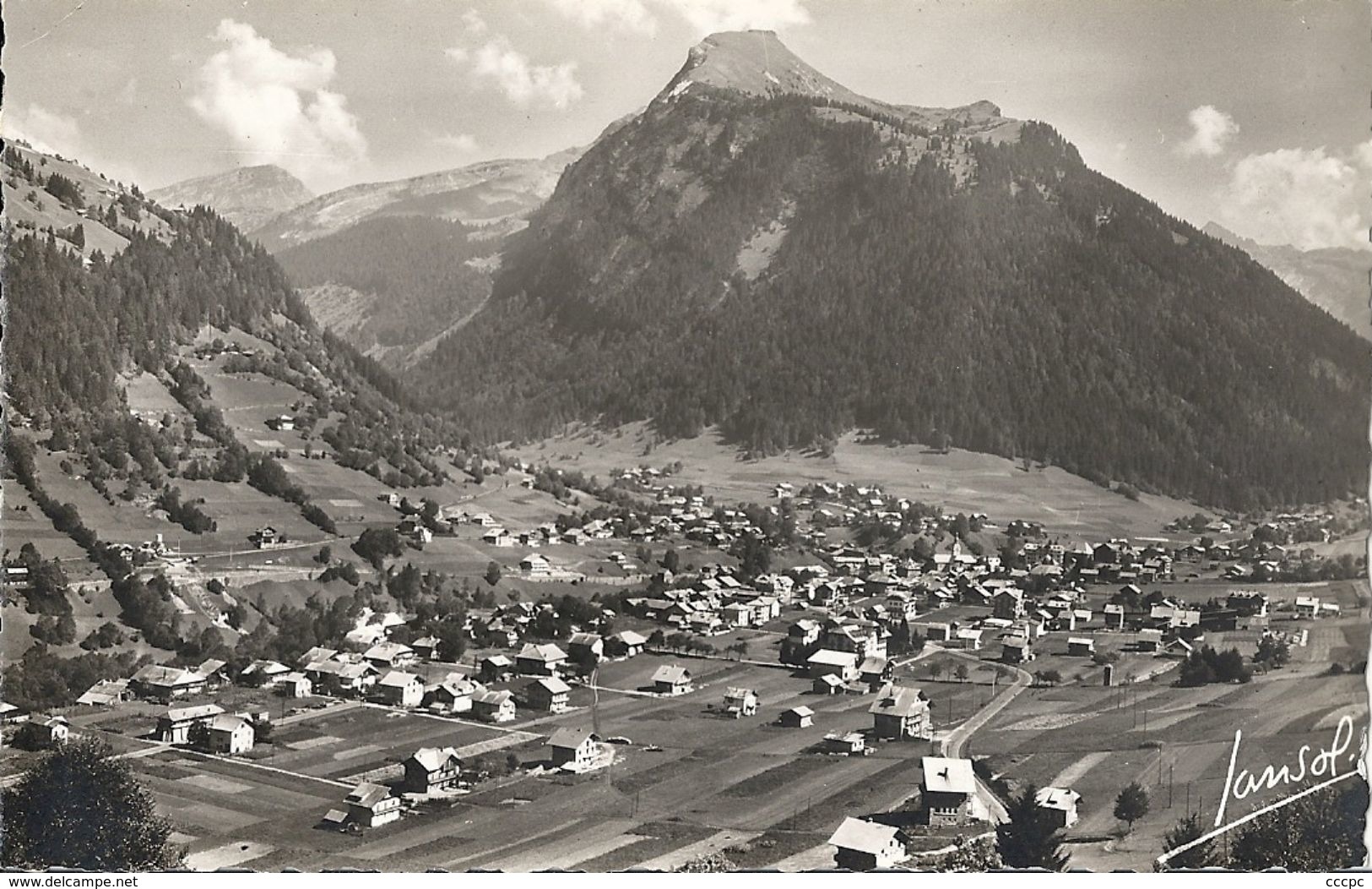 CPSM Morzine vue générale Pointe de Ressachaux