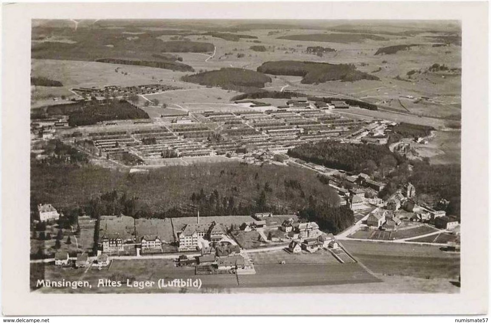 CPSM MUNSINGEN ( Münsingen ) - Altes Lager - Luftbild