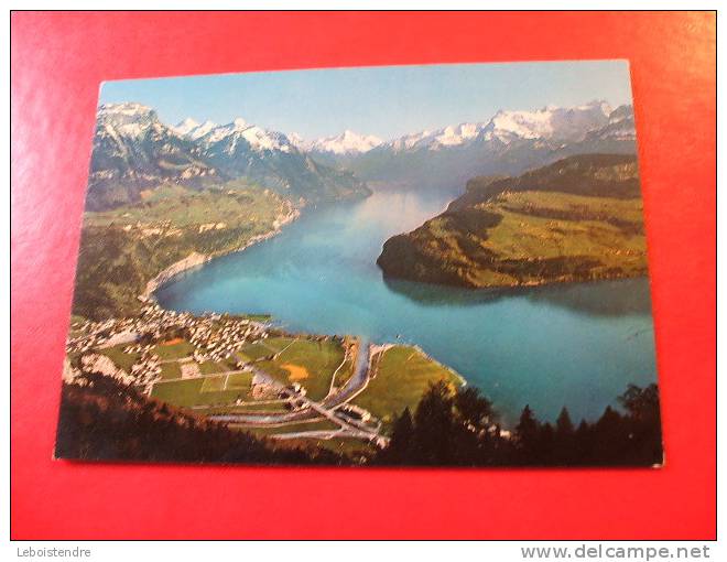 CPSM OU CPM- SUISSE-URNERSEE MIT AXENSTRASSE BRUNNEN MORSCHACH,SEELISBERG,FRONALPSTOCK,ROFFAIEN,BRISTENSTOCK,URIROTSTOCK