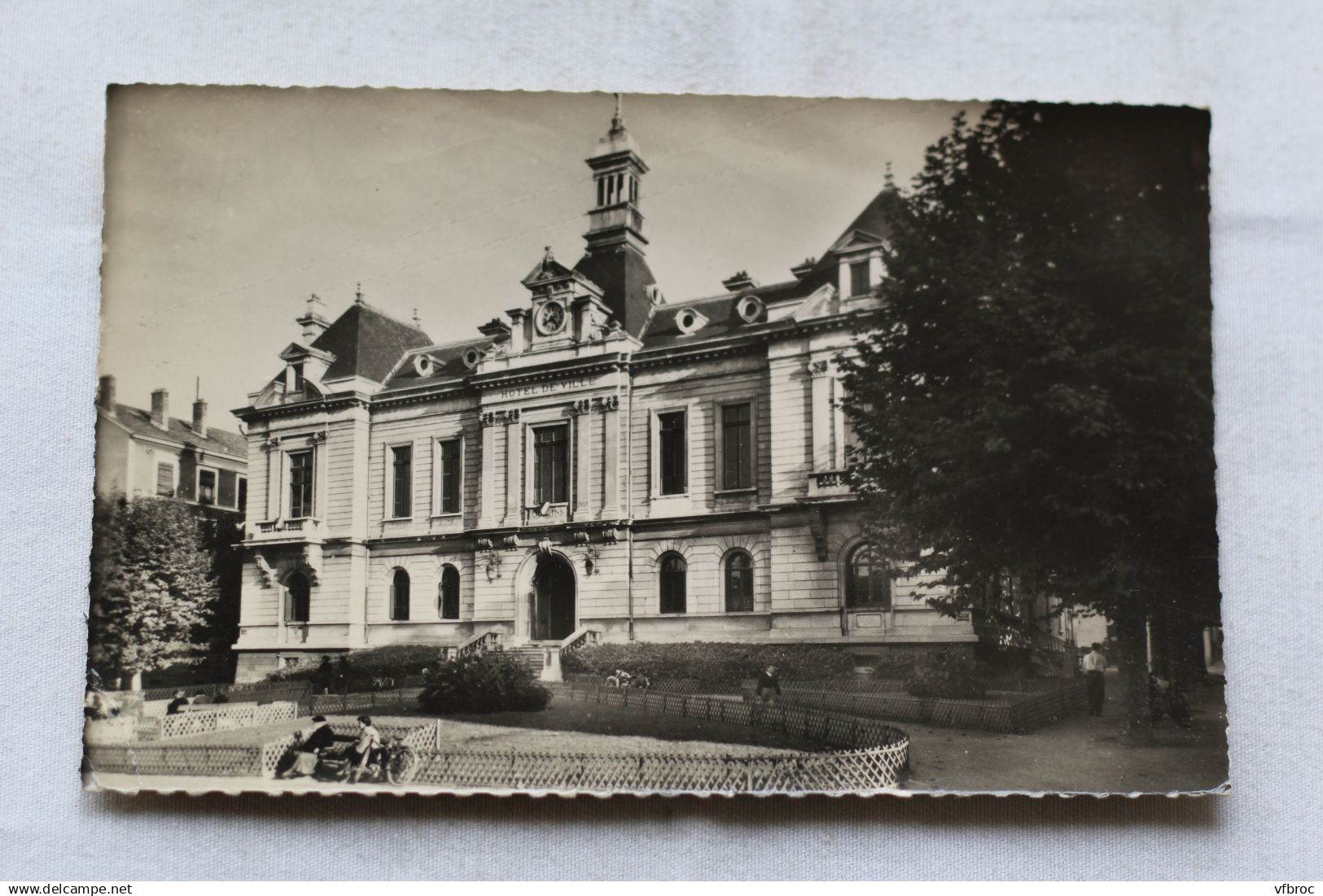 Cpsm, Oullins, place Roger Salengro, la mairie, Rhône 69