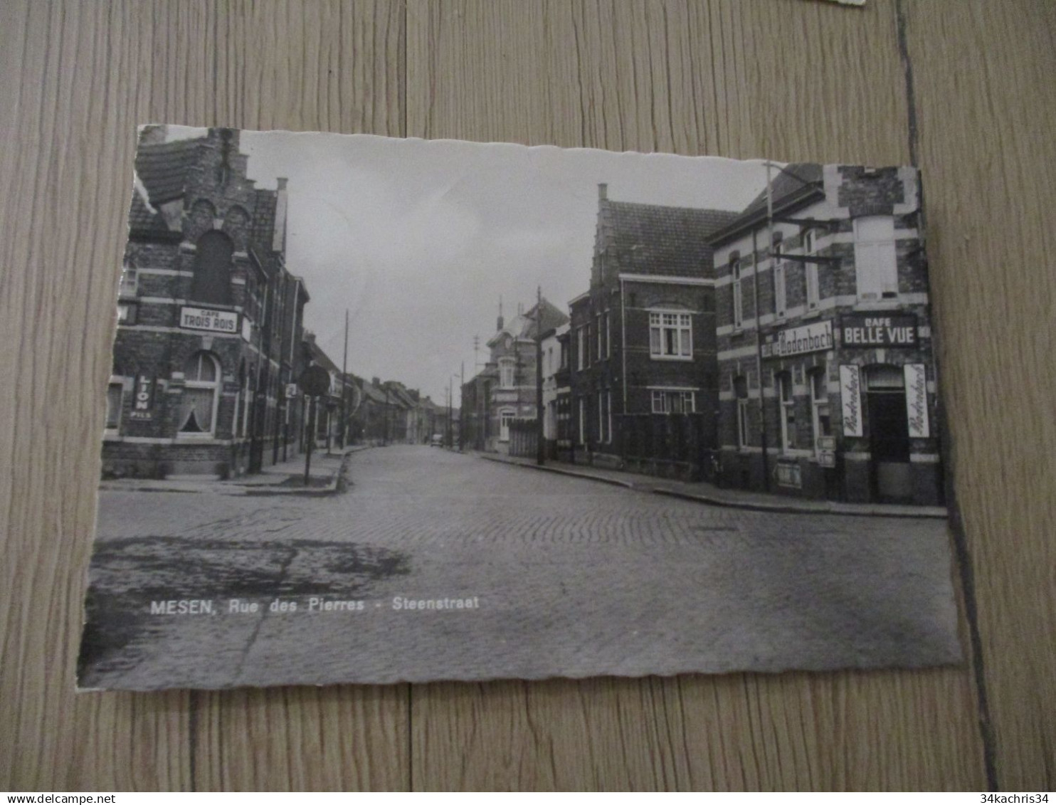 CPSM PF Belgique Belgie Mesen Messines rue des Pierres Steenstraat