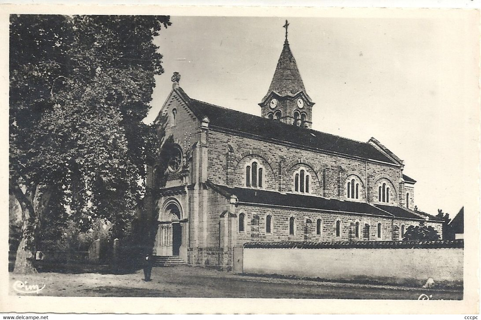 CPSM Pont-de-Cheruy Place de l'Eglise