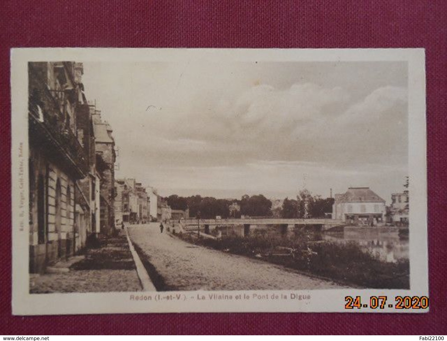 CPSM - Redon - La Vilaine et le Pont de la Digue