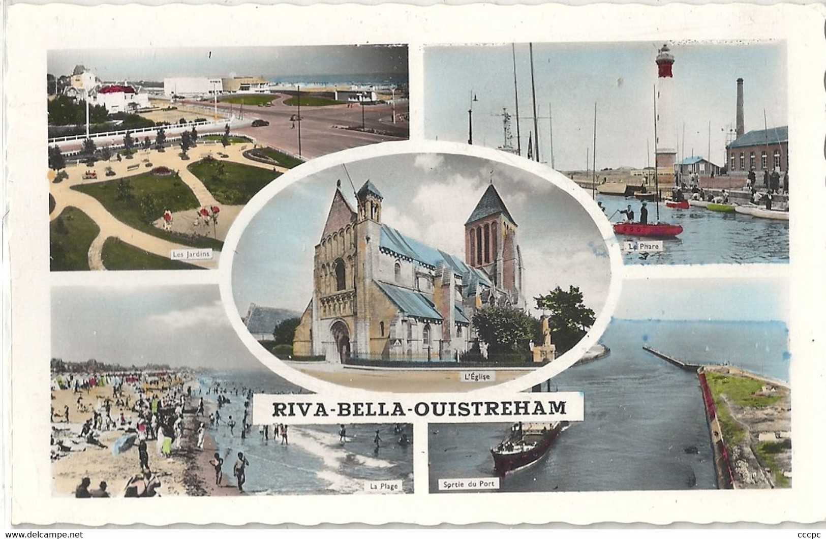 CPSM Riva-Bella Ouistreham vues multiples