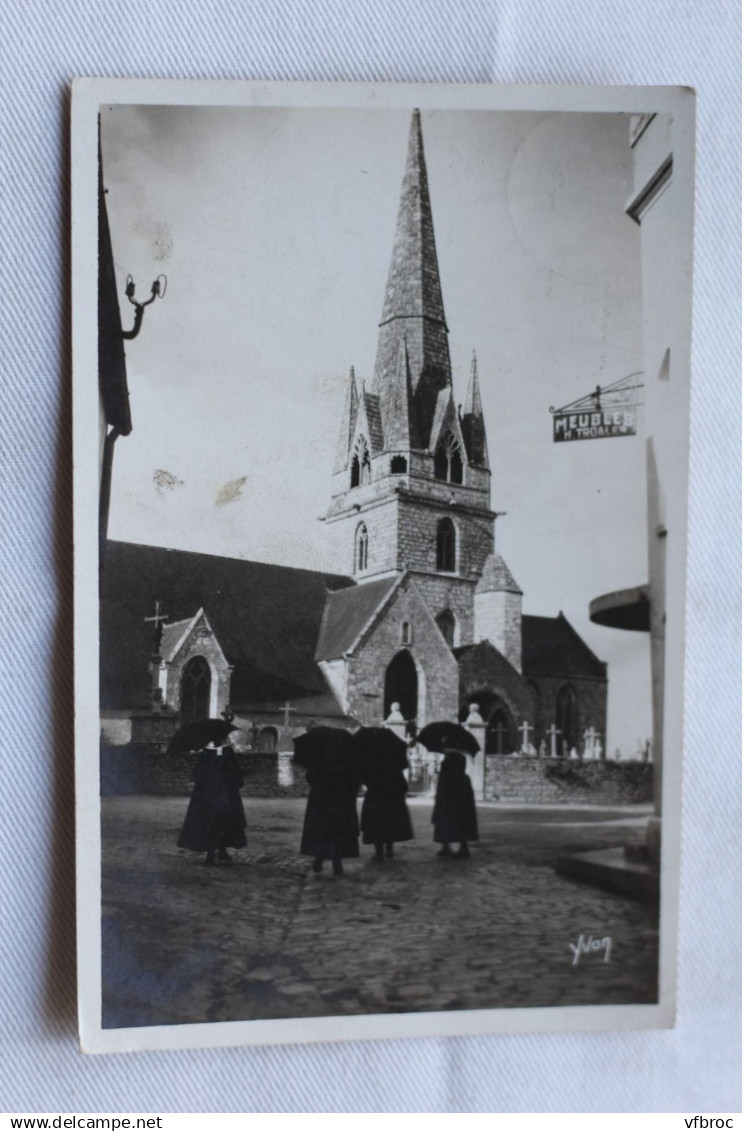 Cpsm, Rosporden, l'église, Finistère 29