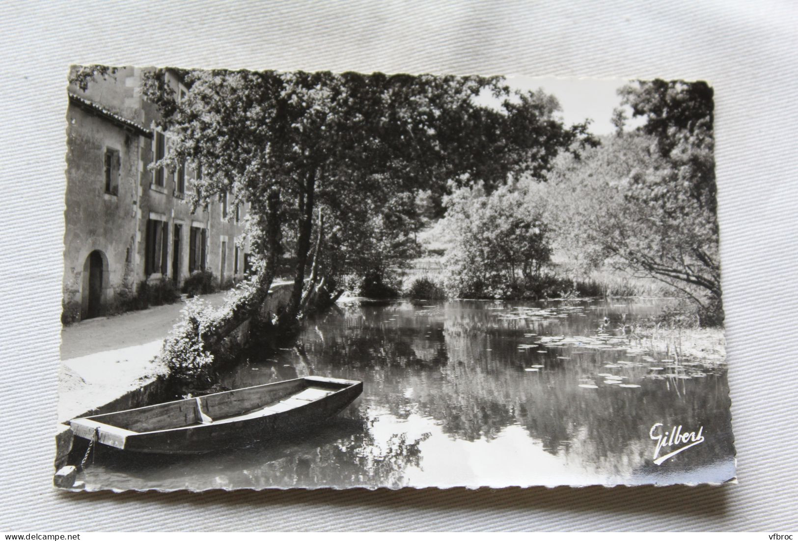 Cpsm, Ruffec, la Charente au moulin de Refousson, Charente 16