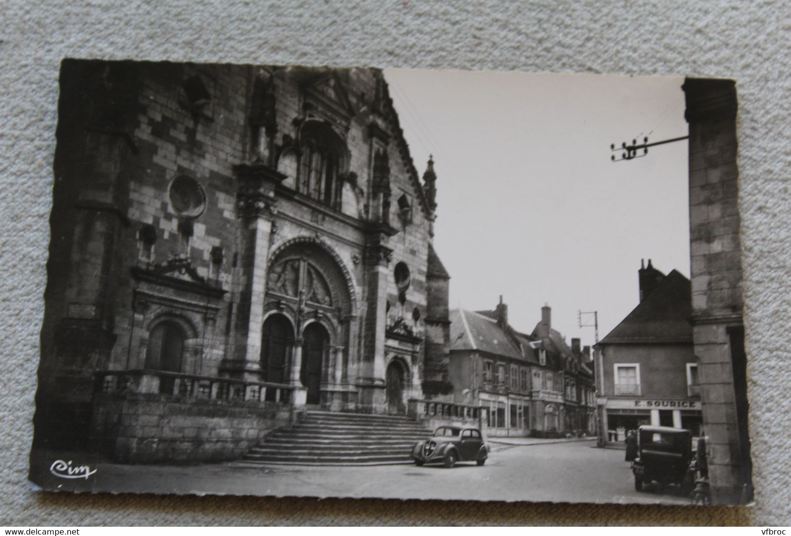 Cpsm, Saint Calais, place du cardinal Dubois, Sarthe 72