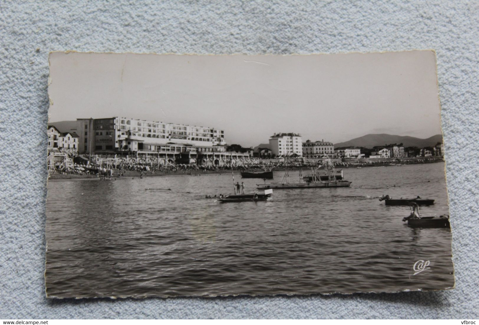 Cpsm, Saint Jean de Luz, la plage, Pyrénées atlantiques 64