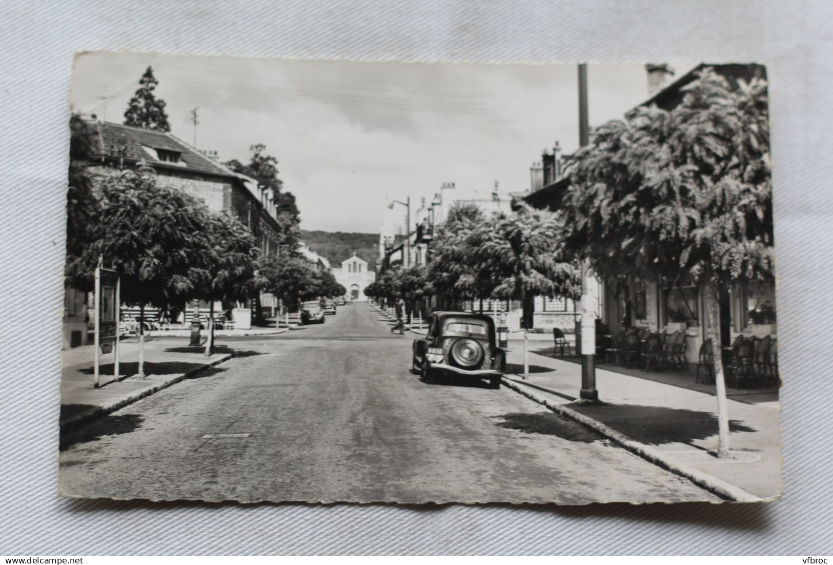 Cpsm, Saint leu la Forêt, l'avenue de la gare, Val d'Oise 95