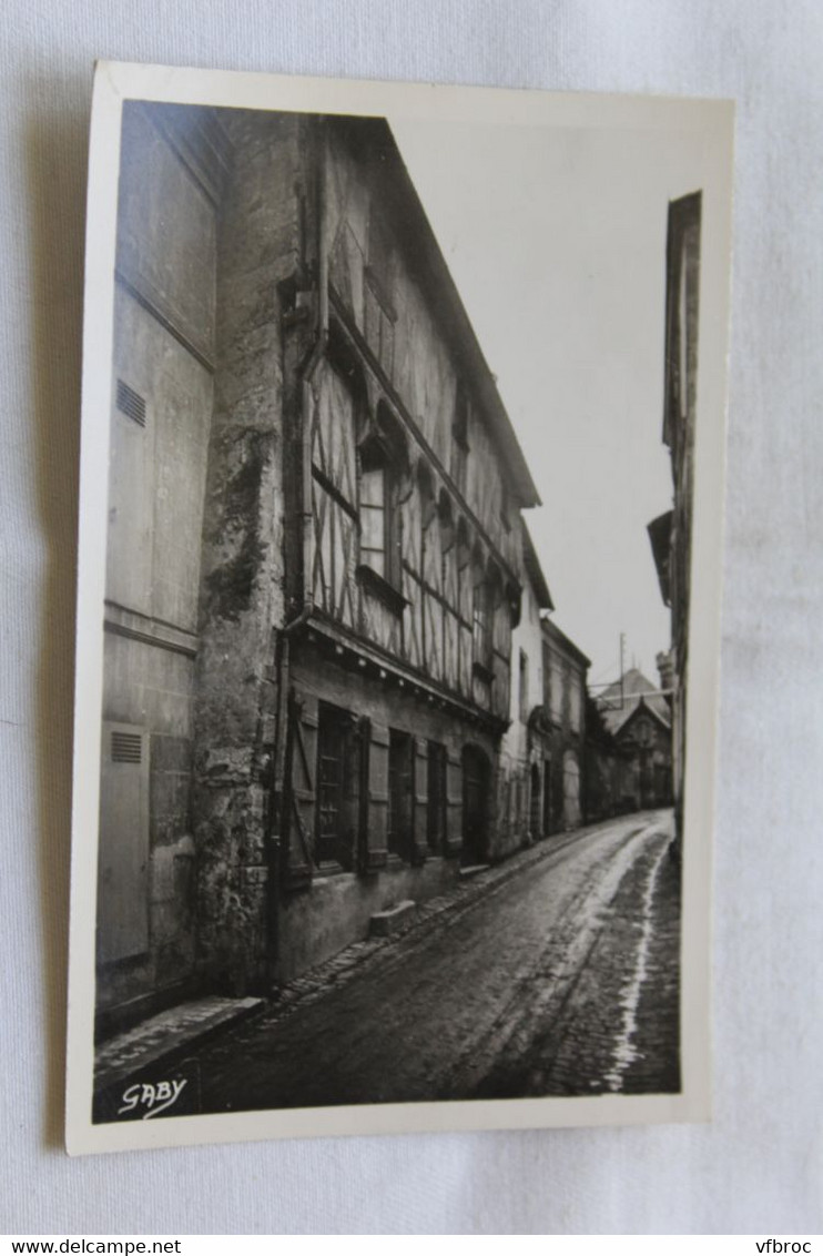 Cpsm, Saint Maixent l'école, rue Anatole France, vieille maison, Deux Sèvres 79