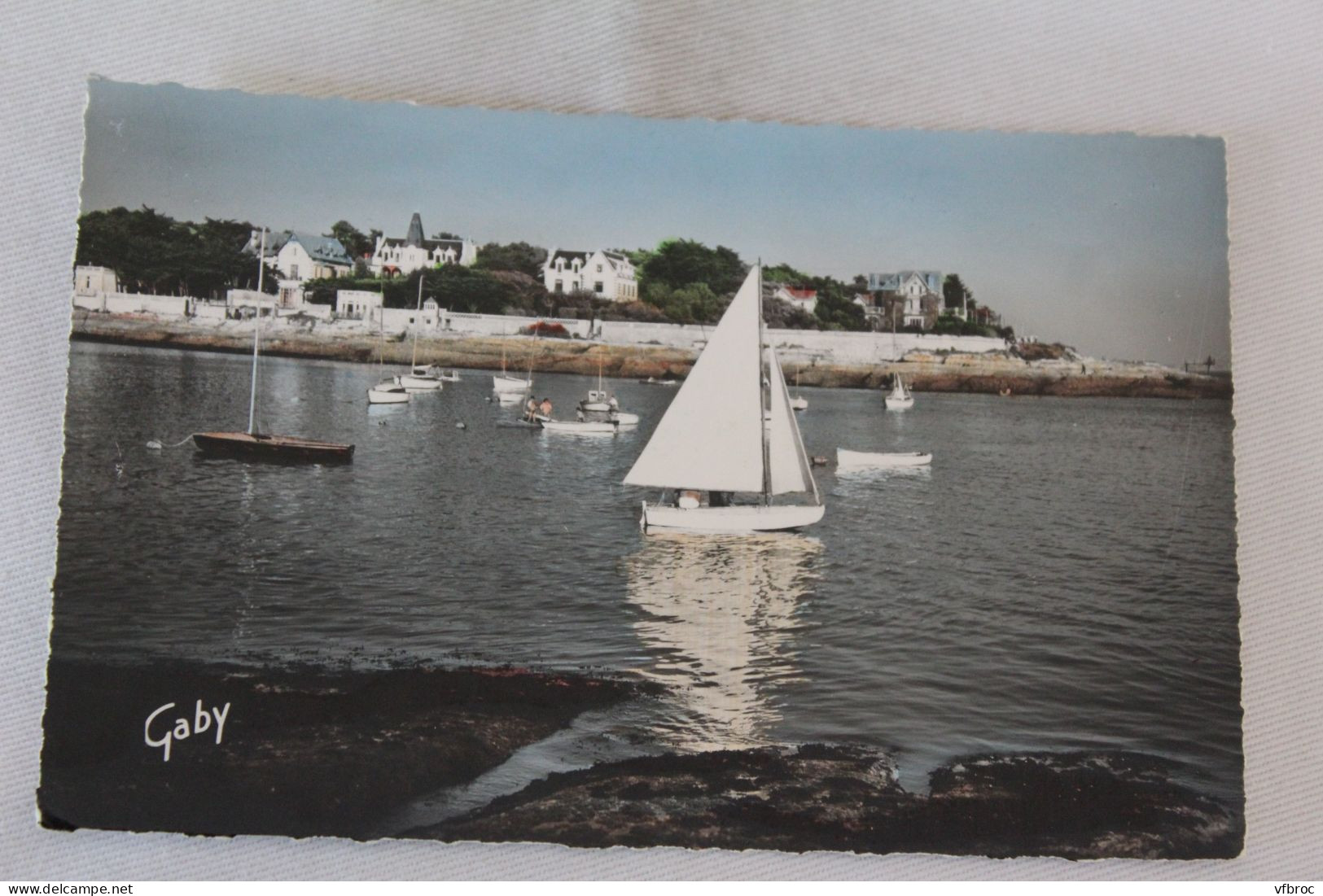 Cpsm, Saint Palais sur mer, la corniche et le port, Charente maritime 17