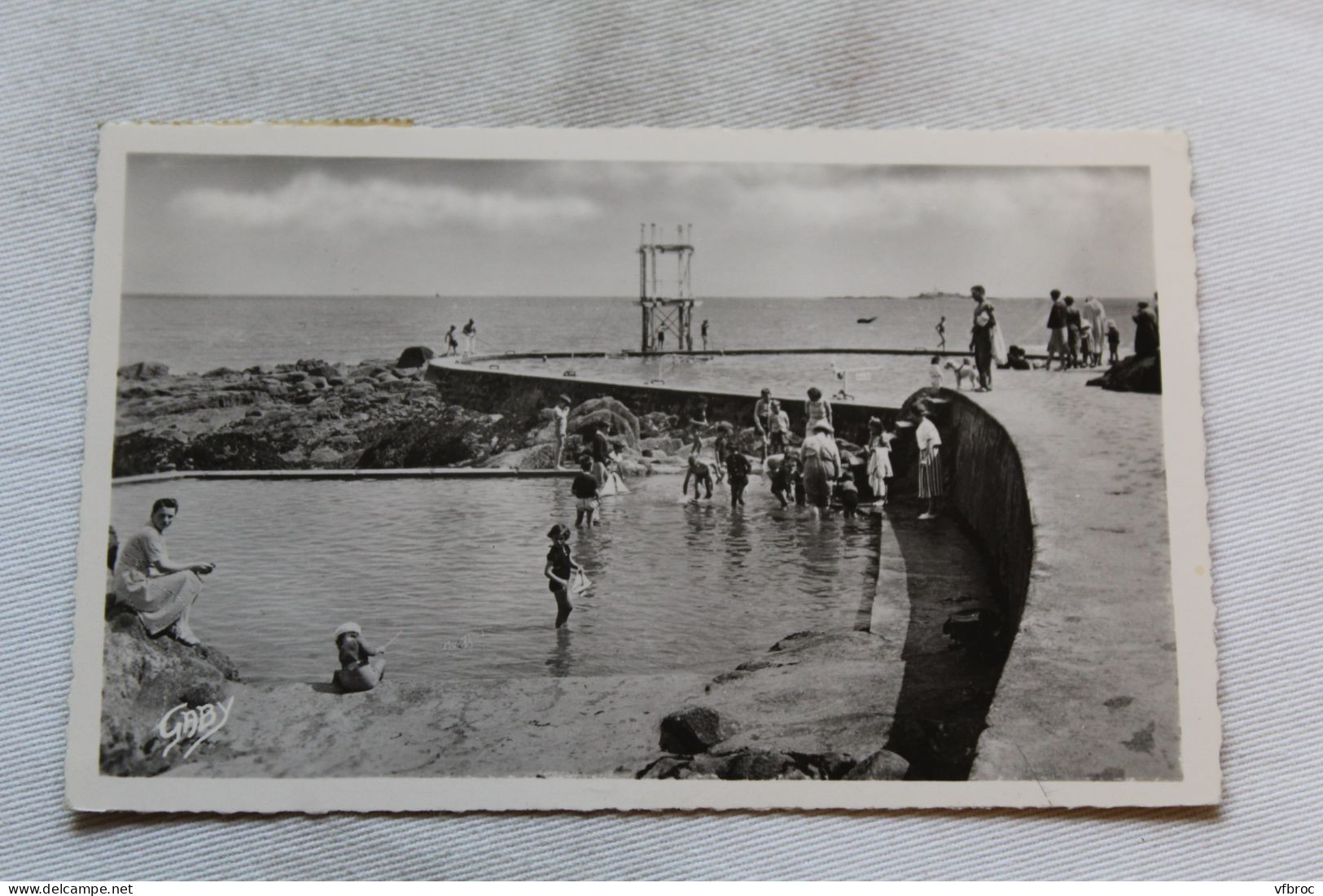 Cpsm, Saint Quay Portrieux, piscine des enfants, Cotes d'Armor 22