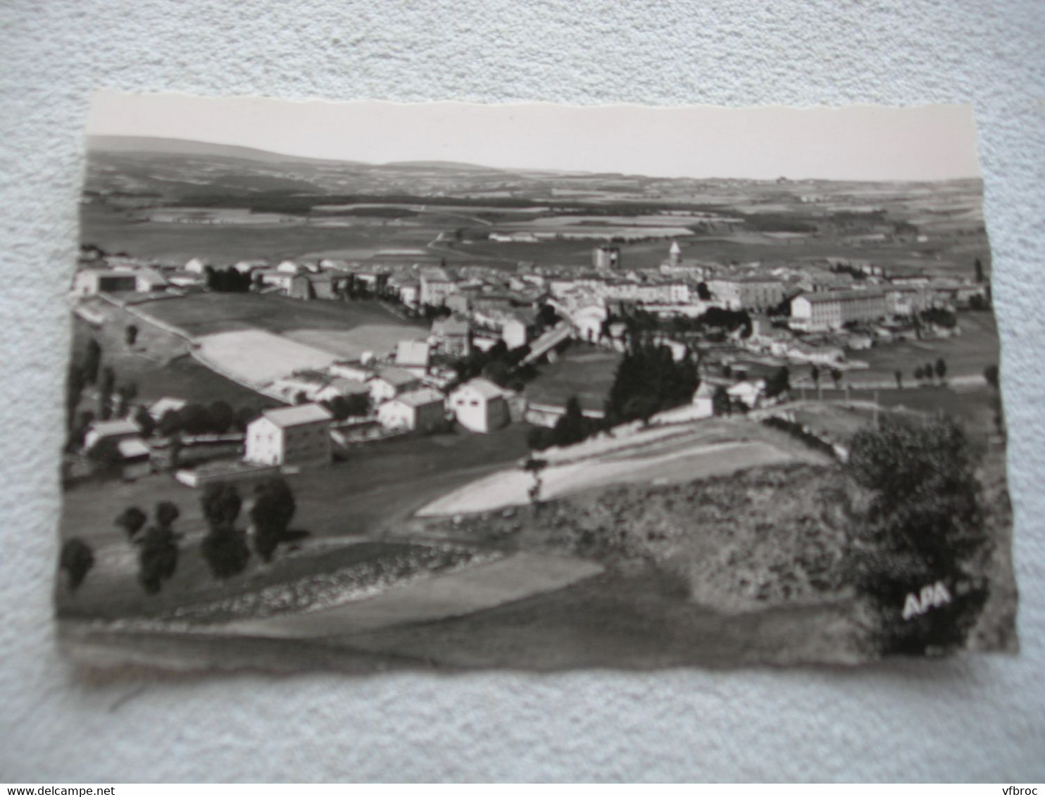 Cpsm, Saugues, vue générale 4, haute Loire