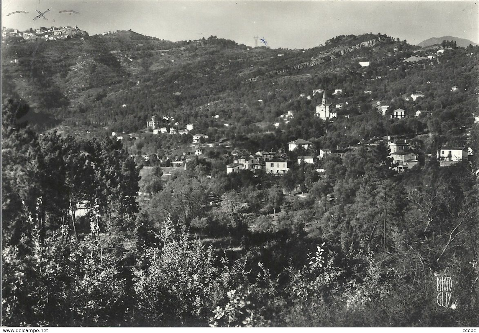 CPSM Sclos-de-Contes au loin Berre-les-Alpes