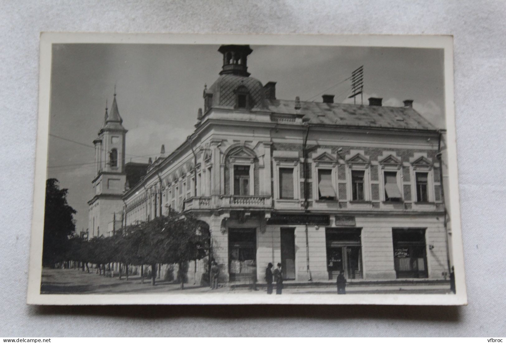 Cpsm, Szamosujvar, Foteri resz Rom. Templom, Hongrie