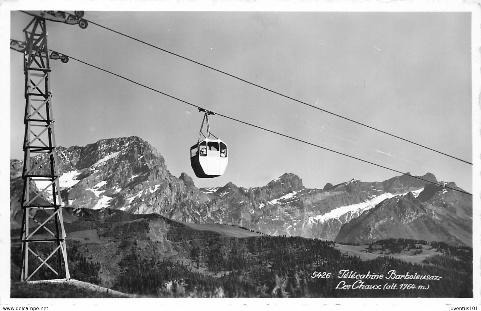 CPSM Télécabine Barboleusaz-Les Chaux   L1838