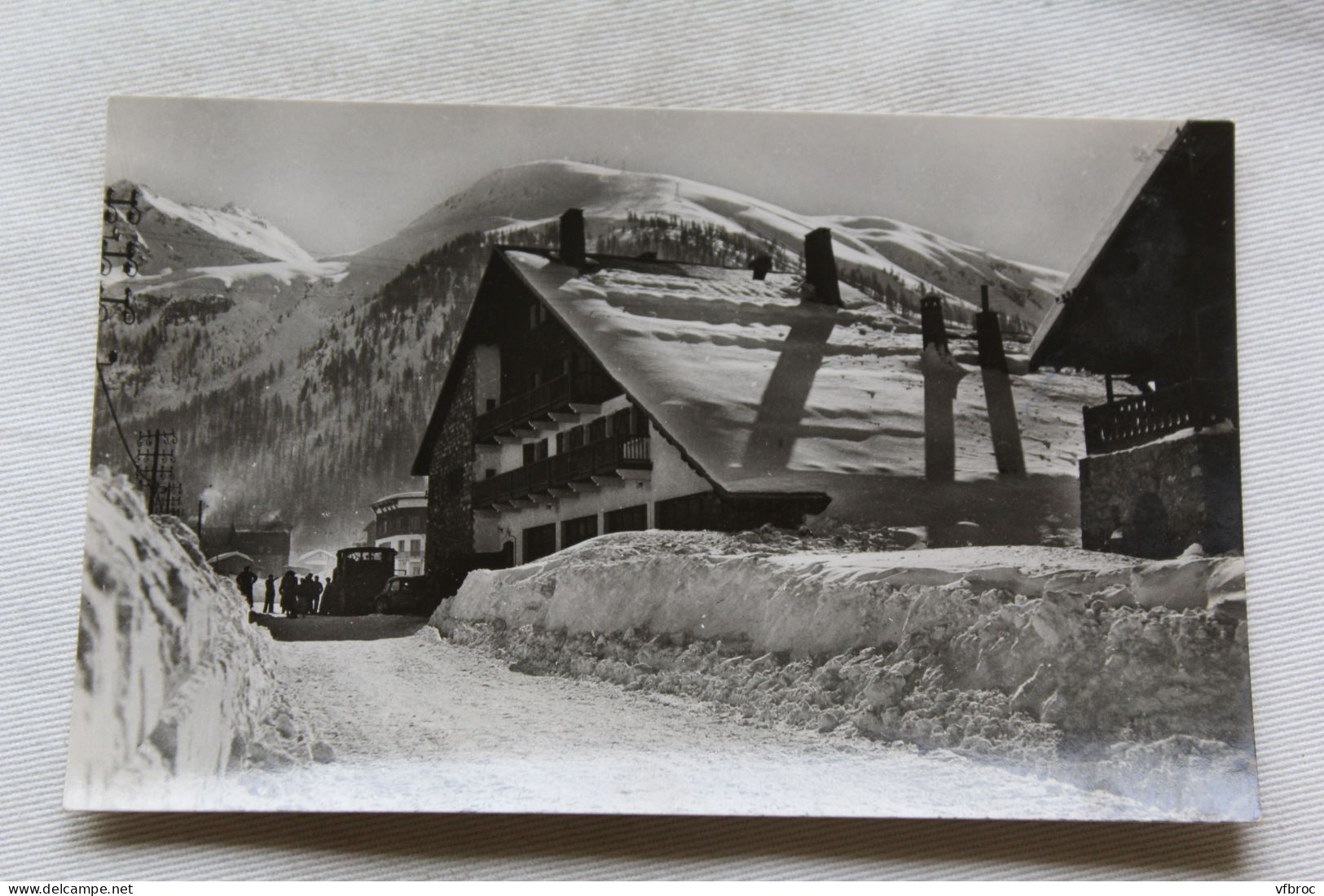 Cpsm, Val d'Isère, route Nationale 202, Savoie 73