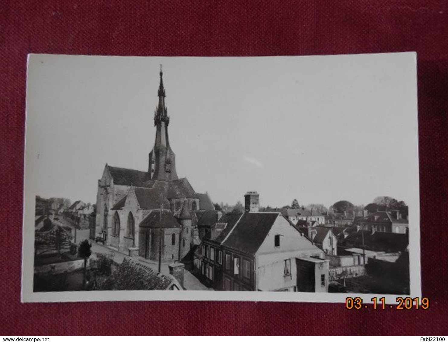 CPSM - Verneuil-sur-Avre - Panorama et Eglise Notre-Dame