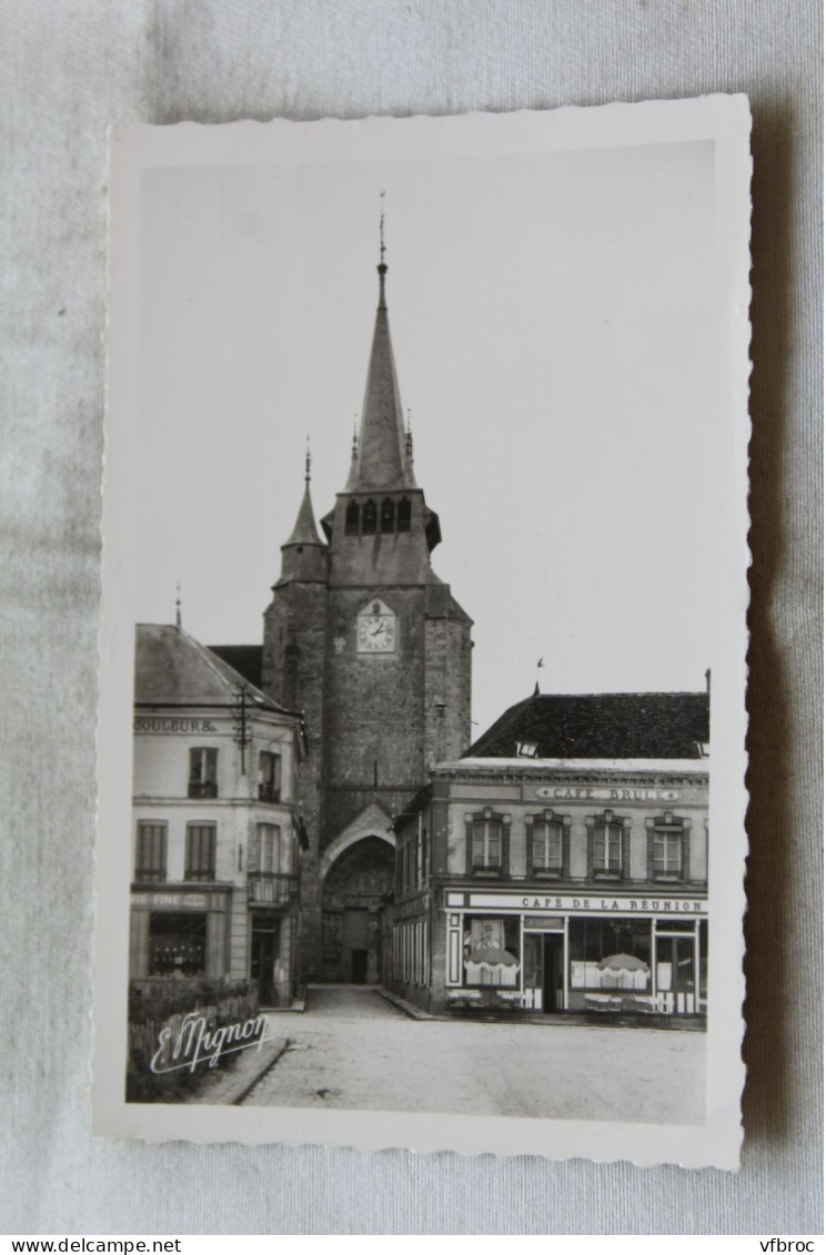 Cpsm, Villeneuve l'Archevêque, le clocher, Yonne 89