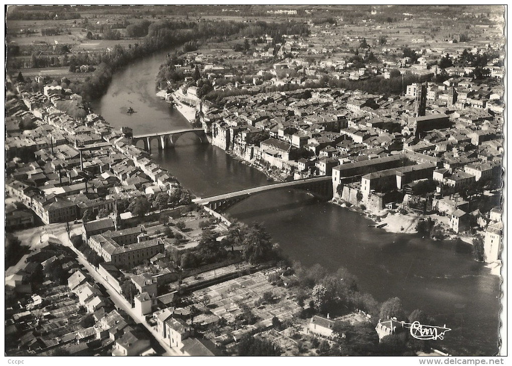 CPSM Villeneuve-sur-Lot - Vue aérienne