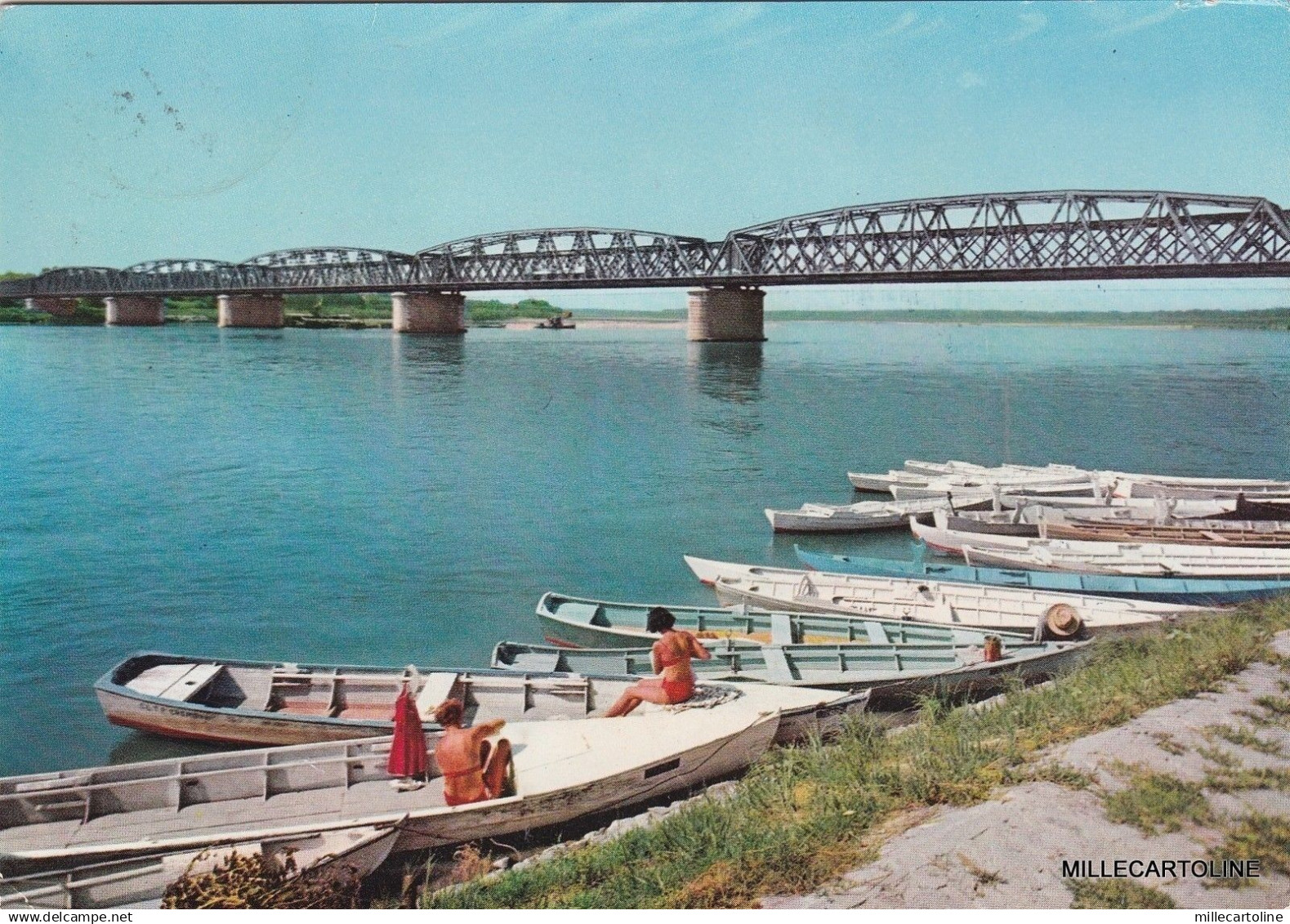 # CREMONA: PONTE SUL FIUME PO  1961