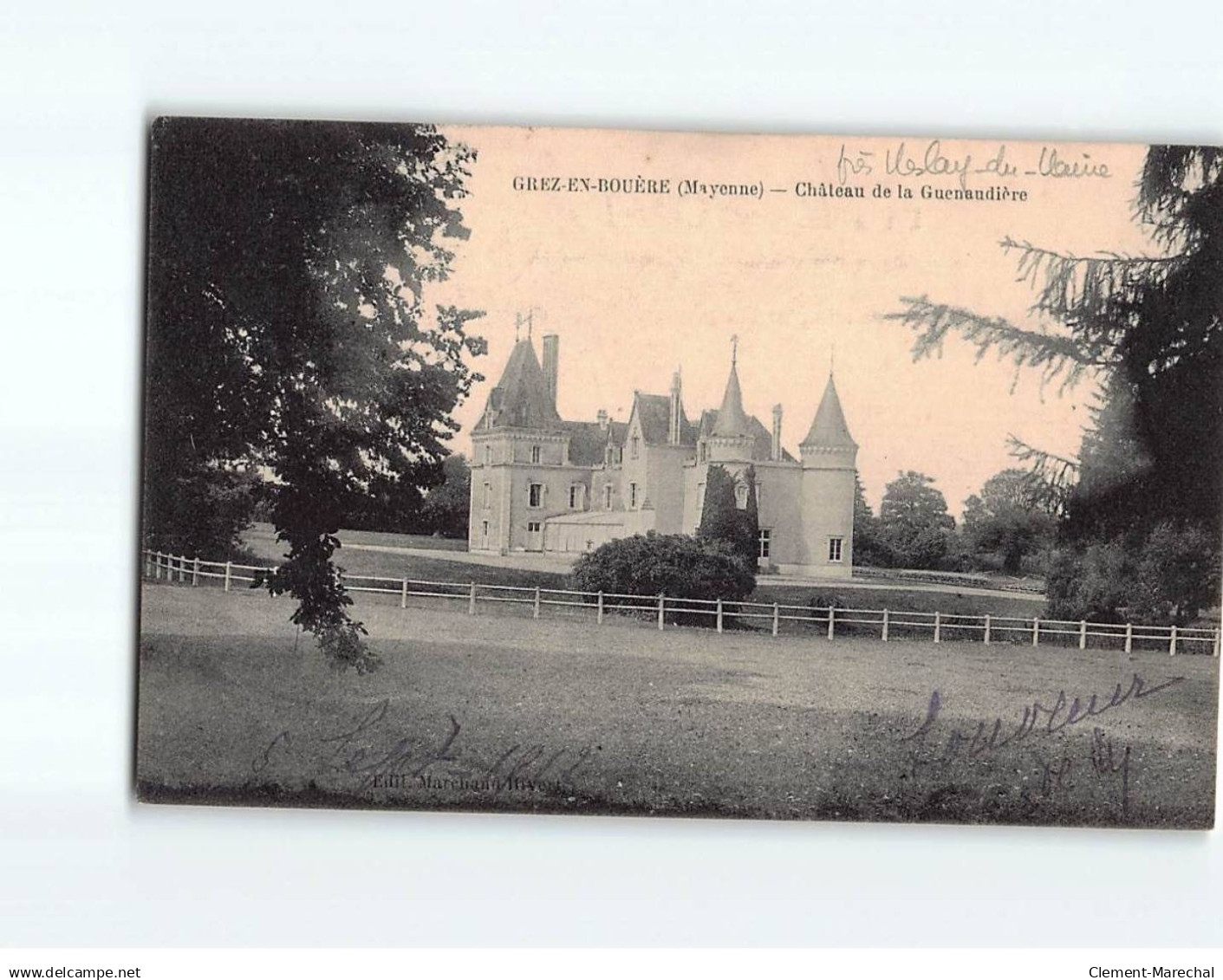 CREZ EN BOUERE: Château de la Guenaudière  - très bon état