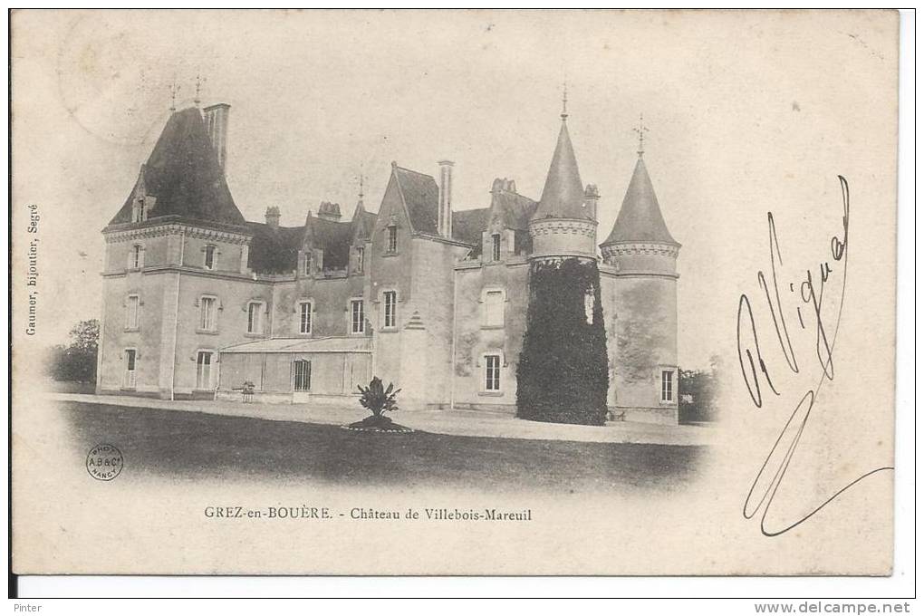 CREZ EN BOUERE - Château de Villebois Mareuil