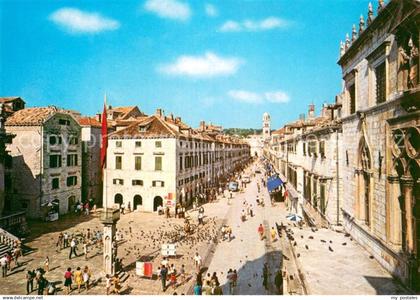 73782586 Dubrovnik Ragusa Placa Stradun Orlando Saeule