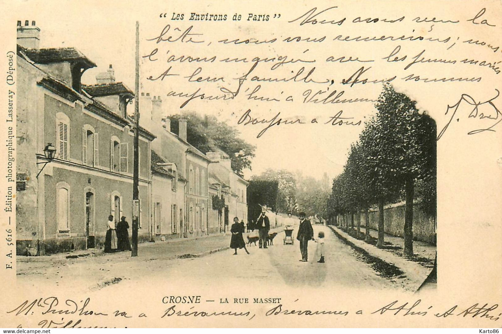 crosne crosnes * 1905 * la rue masset