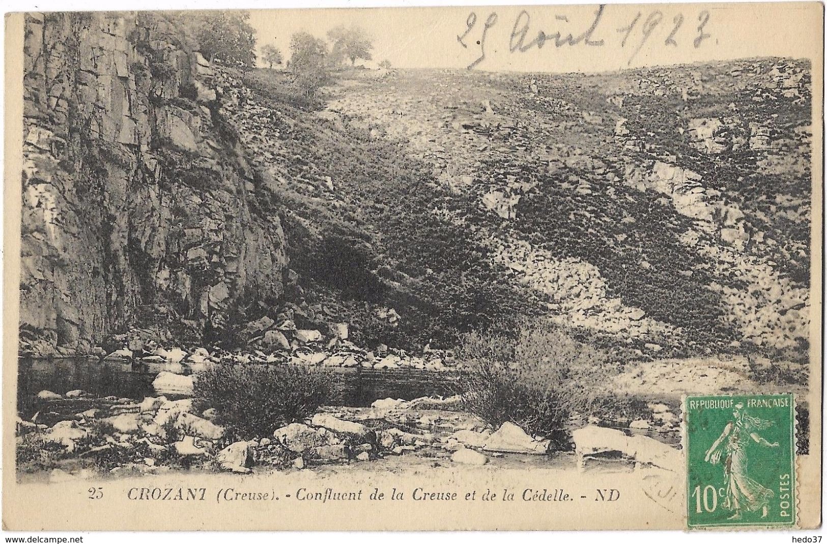 Crozant - Confluent de la Creuse et de la Cédelle