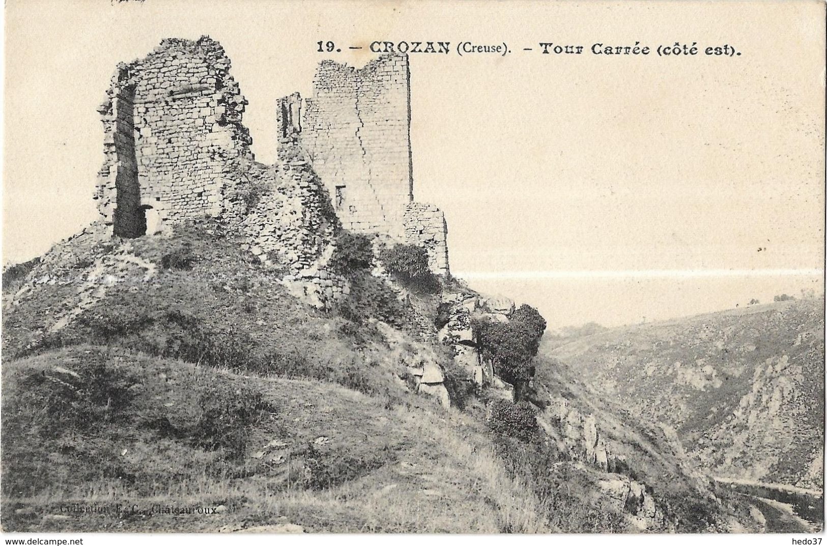 Crozant - Tour Carrée (côté est)