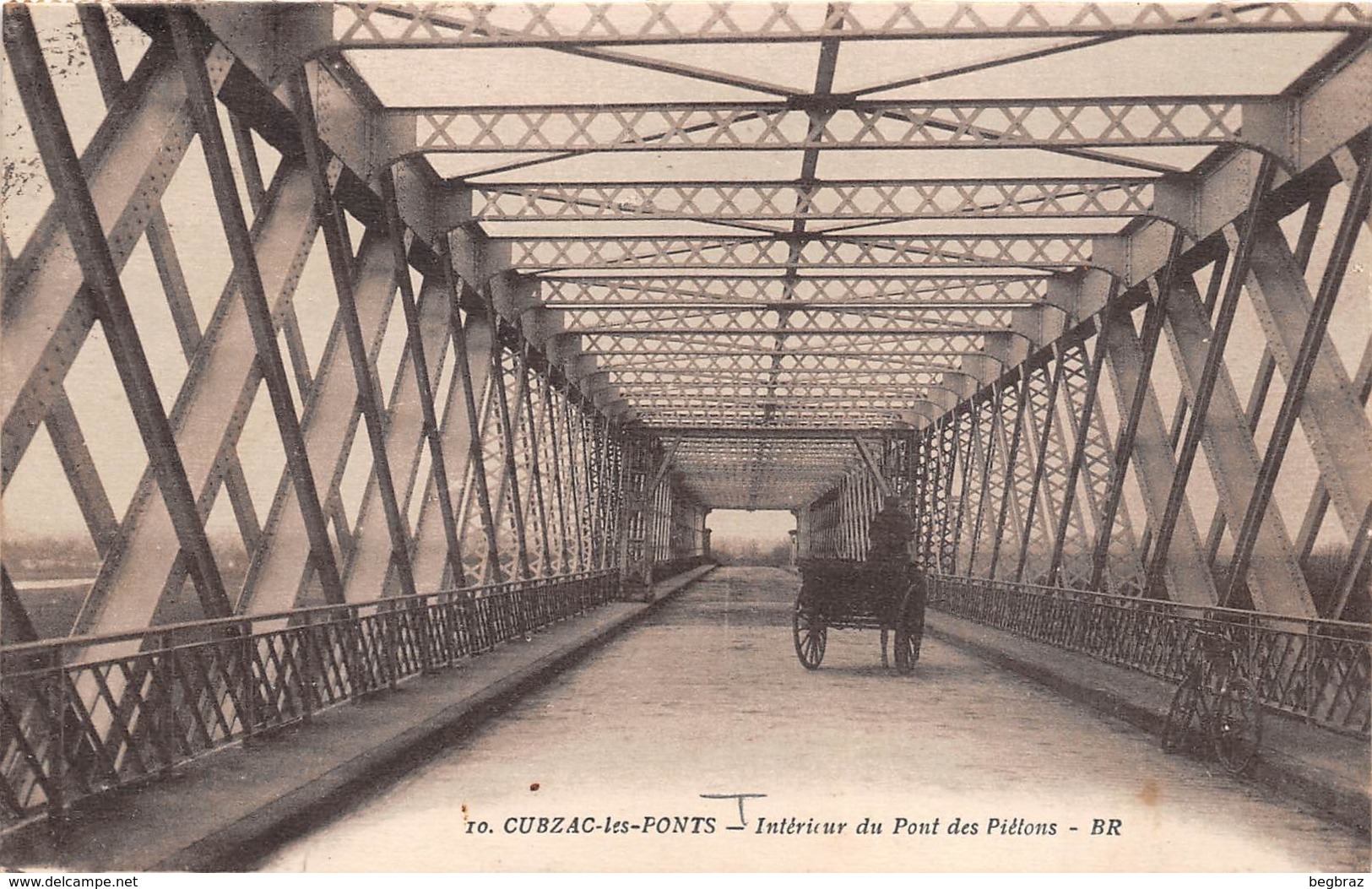 CUBZAC LES PONTS          LE PONT  ATTELAGE