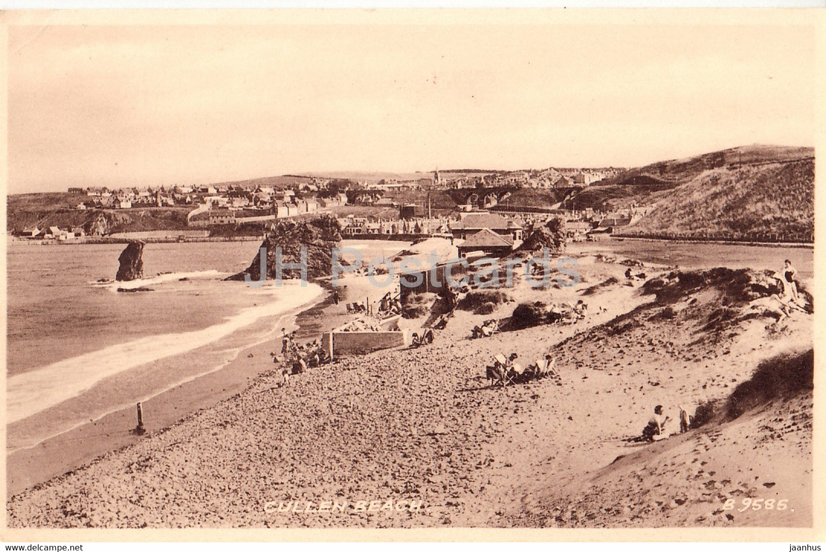 Cullen Beach - 9585 - old postcard - Scotland - United Kingdom - unused