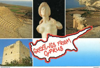 CHYPRE. Carte postale écrite. Souvenir de Chypre/Aphrodite.