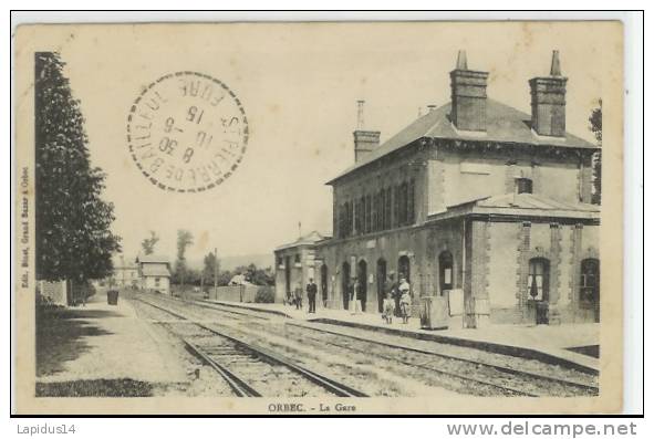 D 333 /CPA ORBEC (calvados)      LA  GARE