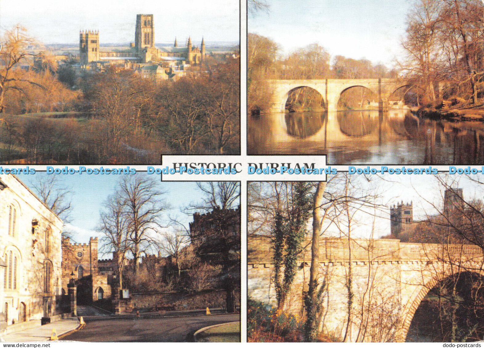 D006259 Historic Durham. Durham Cathedral. Castle. Prebends Bridge. GW. Multi Vi