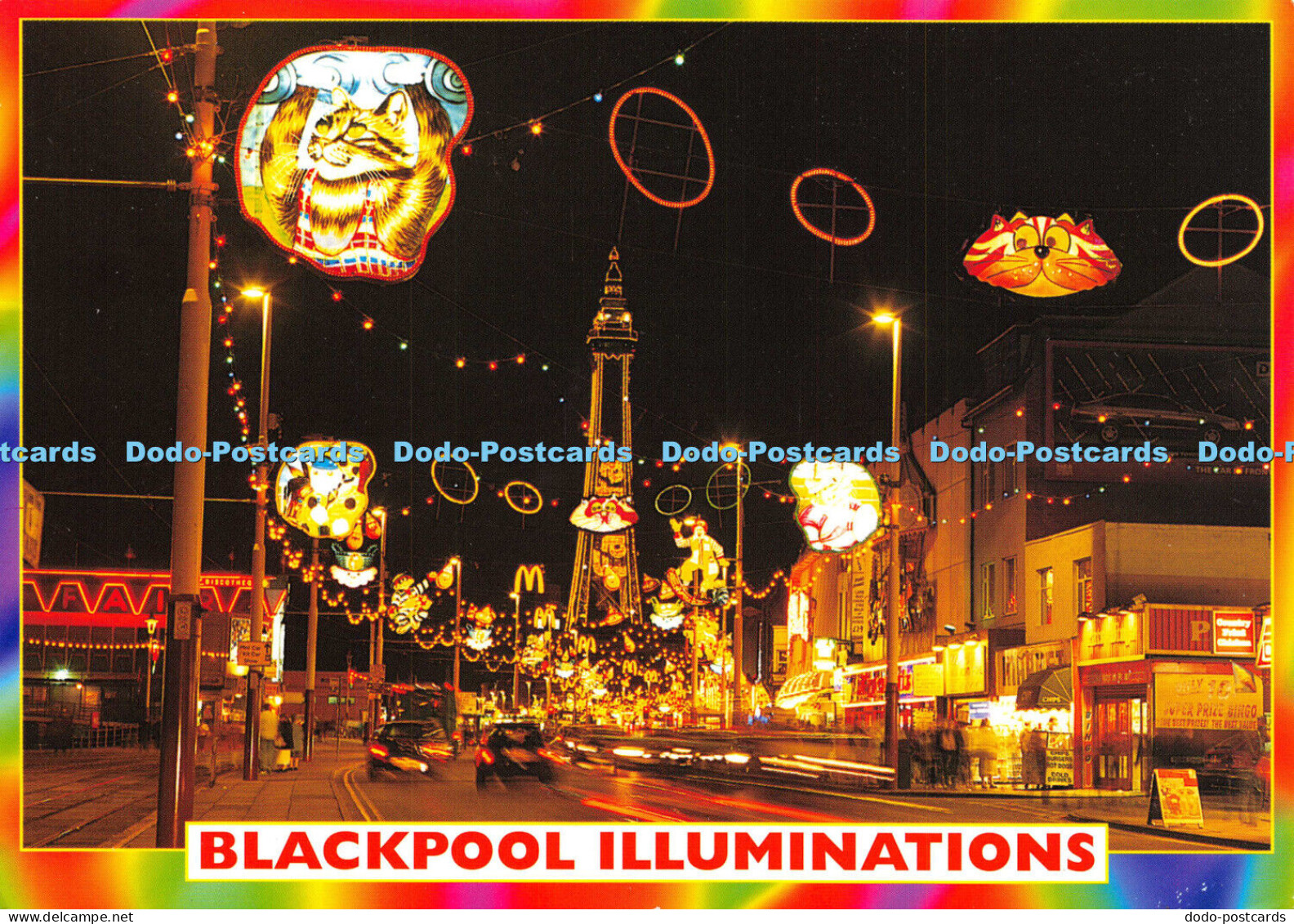 D025911 Blackpool Illuminations. Central Promenade. Blackpool. Alan Curtis. Denn