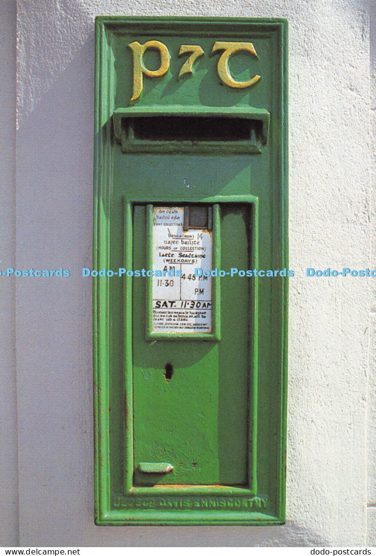 D027473 Post Box at the Railway Station. Wexford Town. Real Ireland. Liam Blake.