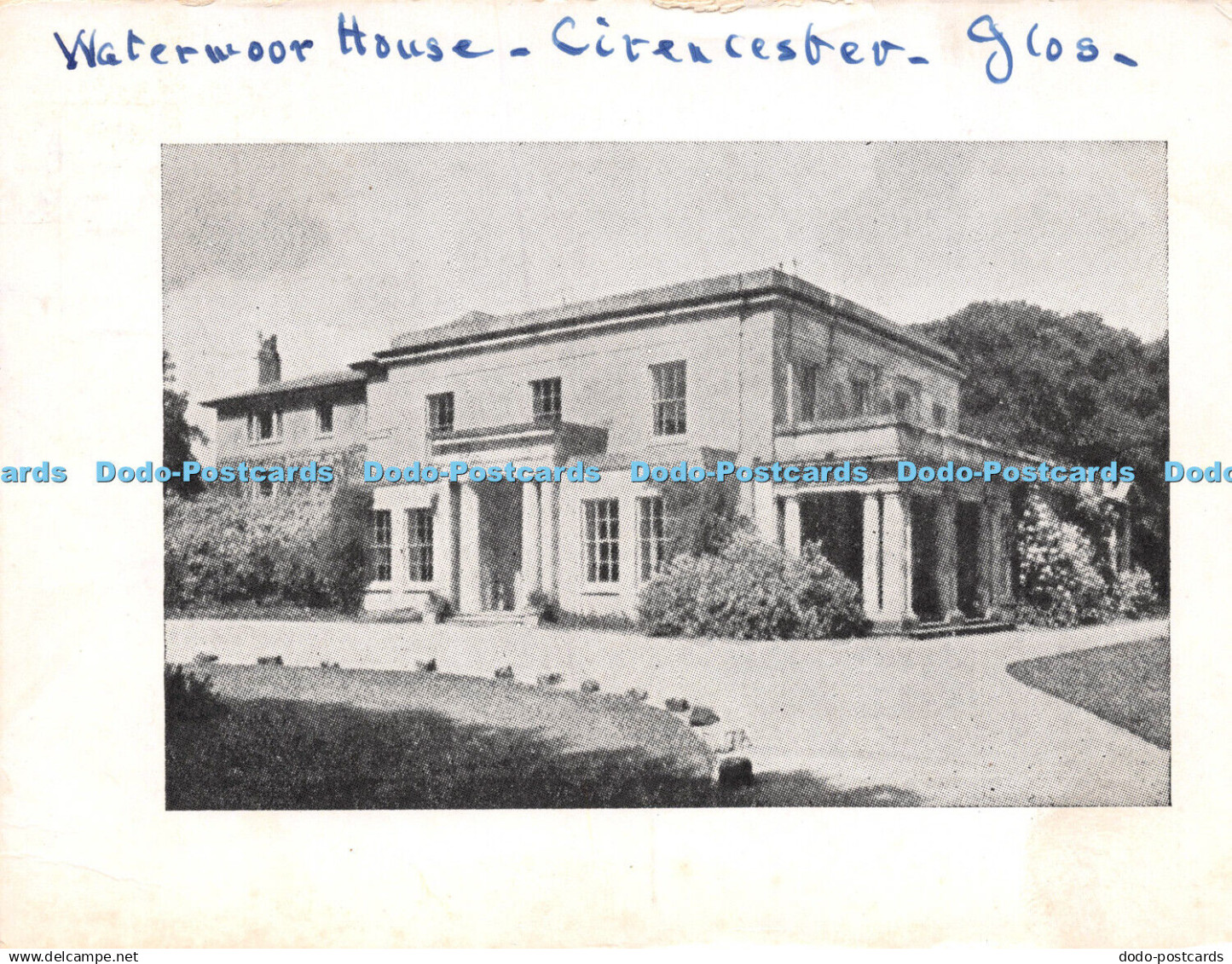 D036026 Gloucestershire. Watermoor House. Cirencester. Postcard. 1956