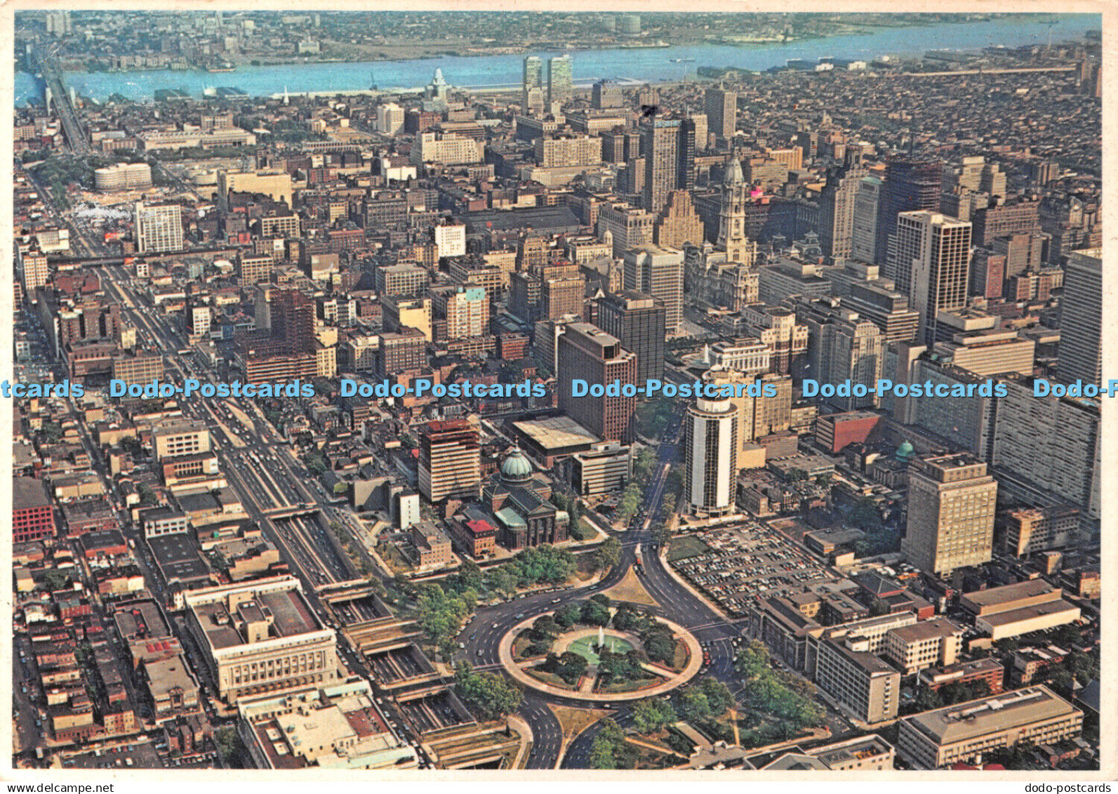 D039768 Philadelphia. Pennsylvania. Aerial View of Philadelphia With Logan Circl