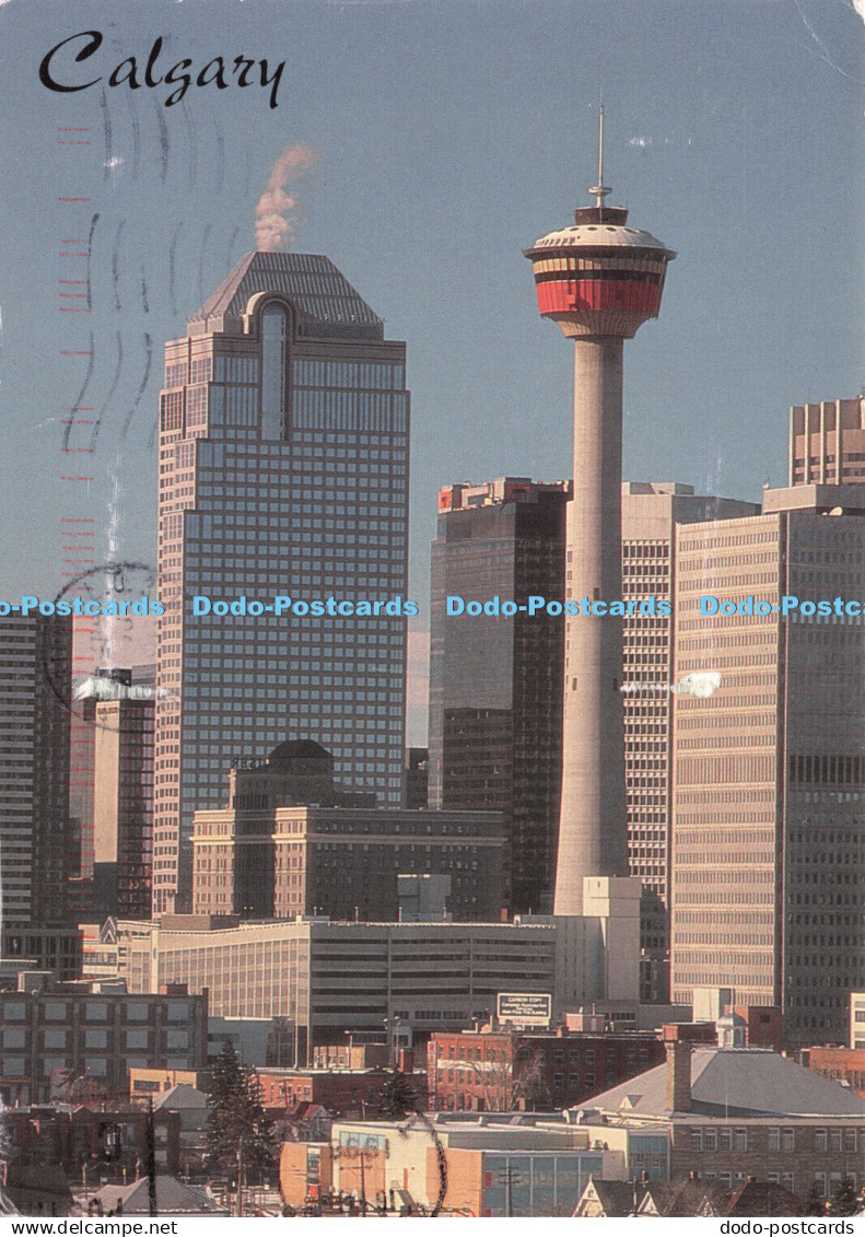 D042450 Calgary. Canada. The Distinctive Shape of the Calgary Tower. High Countr