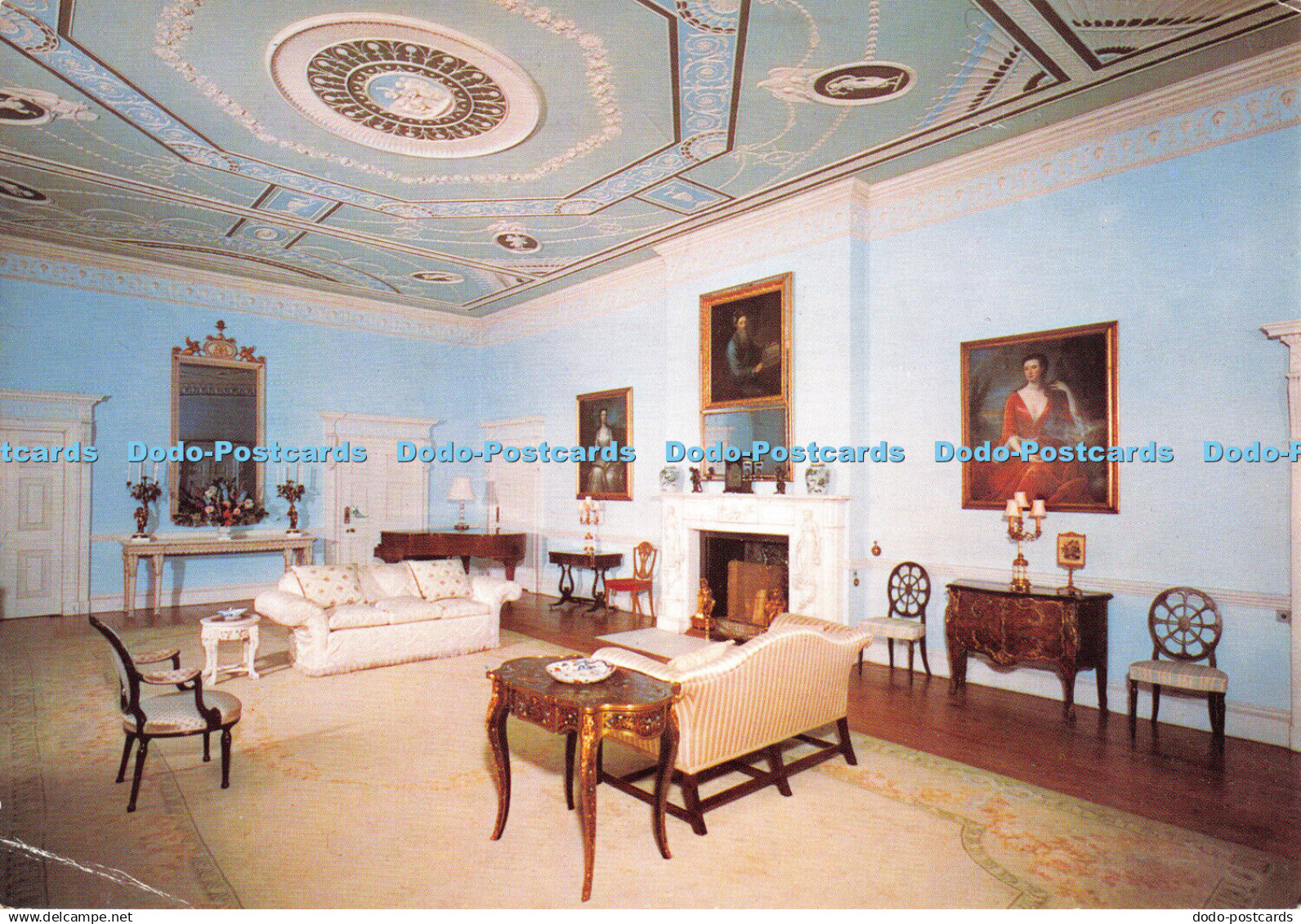 D047738 Berwickshire. Music Room. Mellerstain Gordon. J. Arthur Dixon. D. R. G