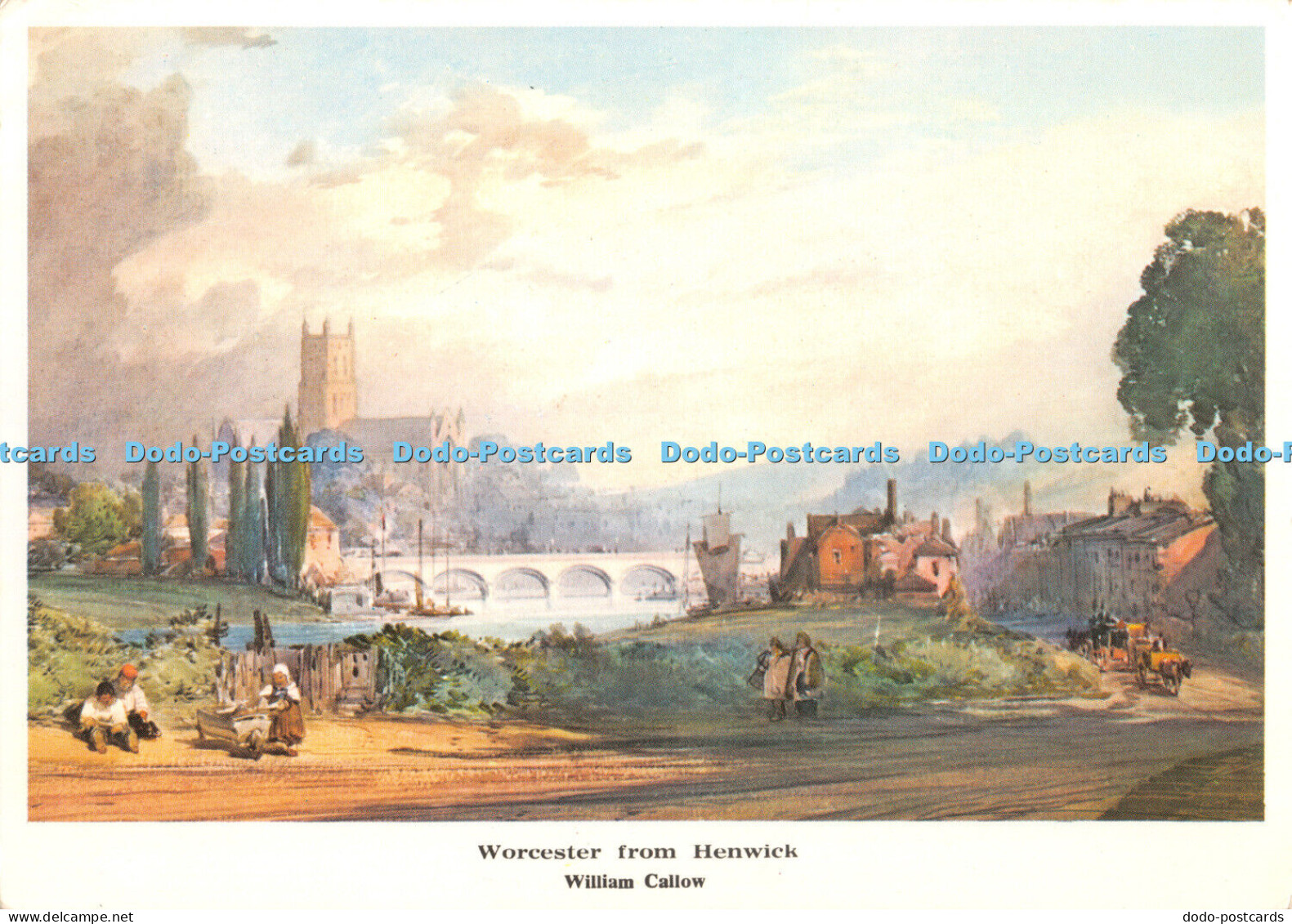 D052840 Worcester from Henwick. William Callow. Friends of Worcester Cathedral