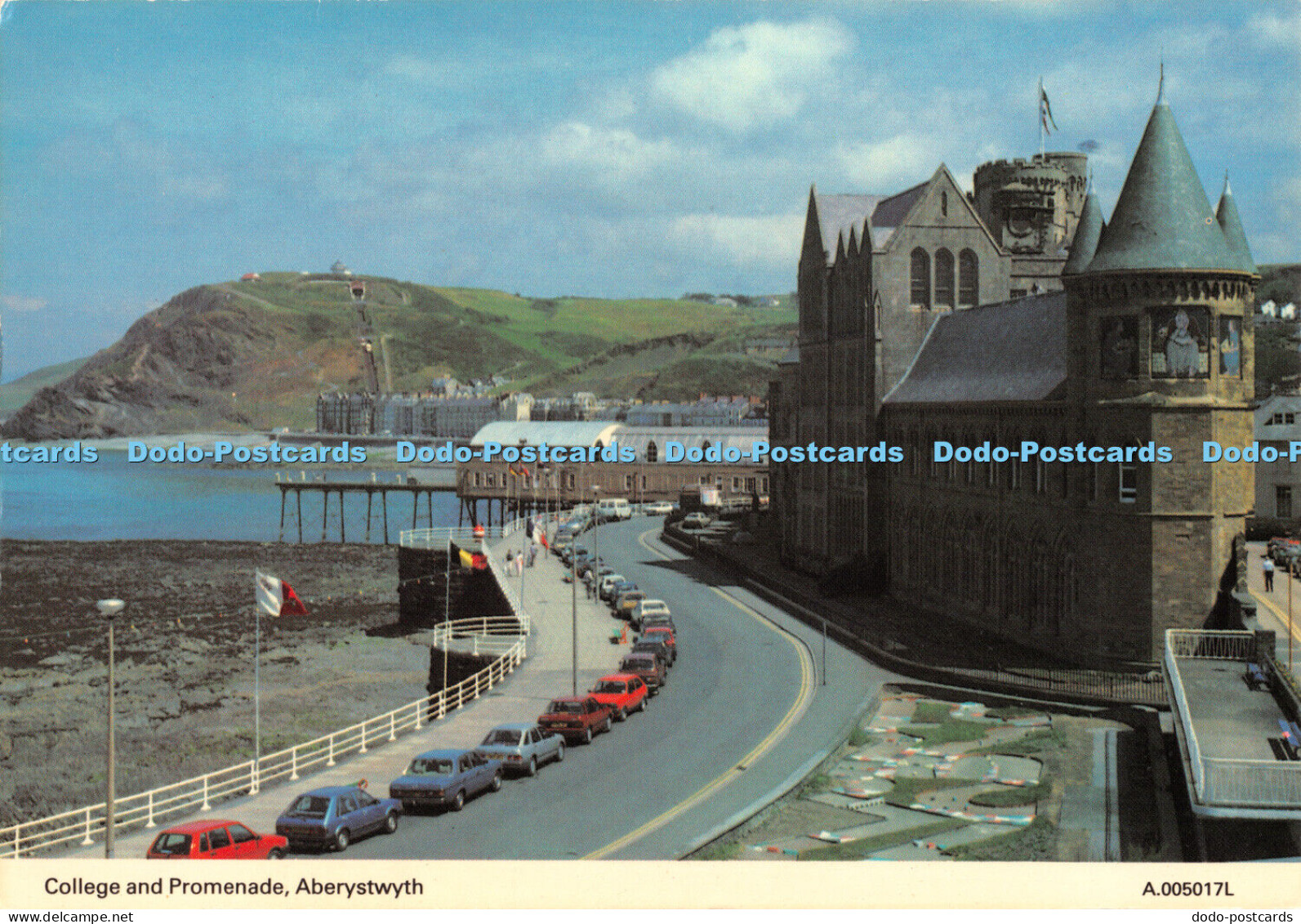 D054549 College and Promenade Aberystwyth. A. 005017L. D. Geer. Photocolour. E.